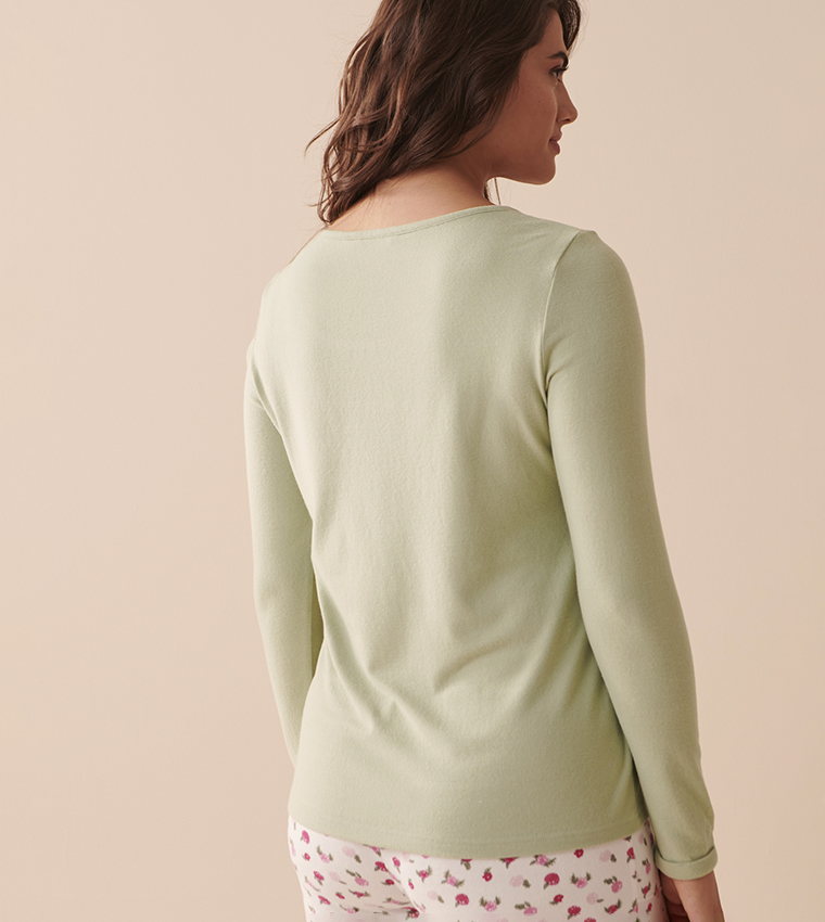 Recycled Fibers Floral Long Sleeves Shirt