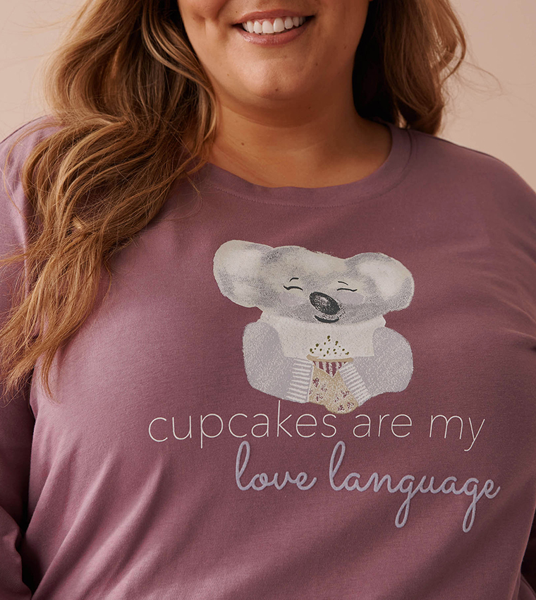 Koala Print Cotton Long Sleeves Shirt