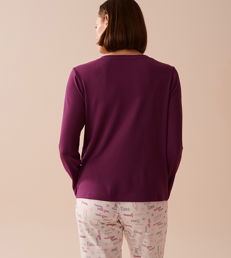 Goose Print Cozy Long Sleeves Shirt