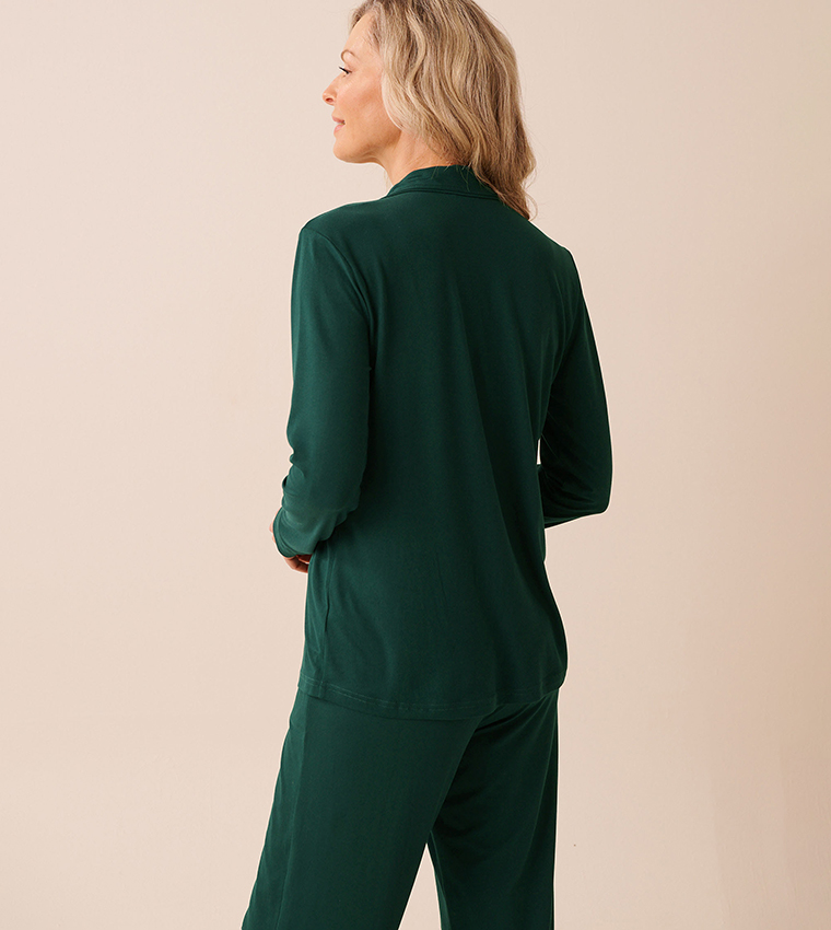 Comfort & Joy Print Super Soft Button-Down Sleep Shirt