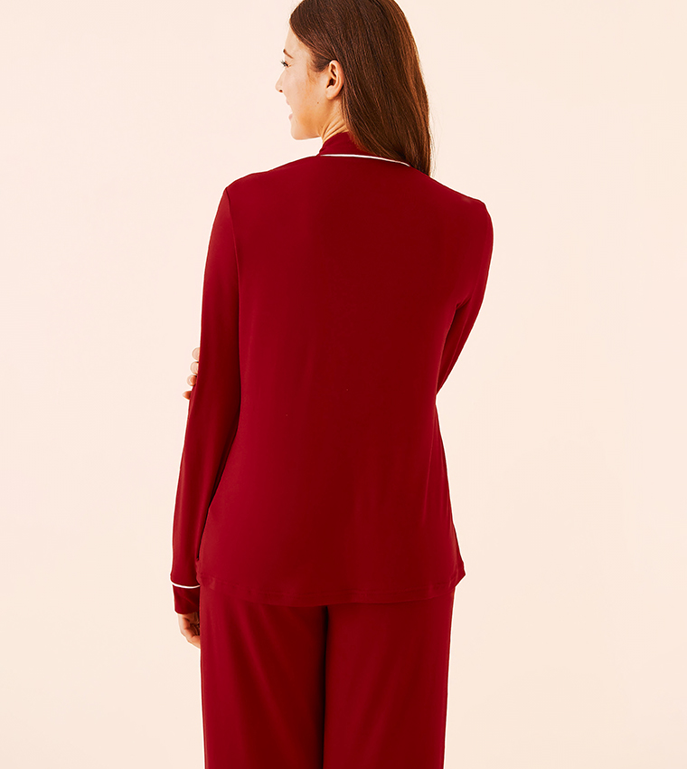 Comfort & Joy Print Super Soft Button-Down Sleep Shirt