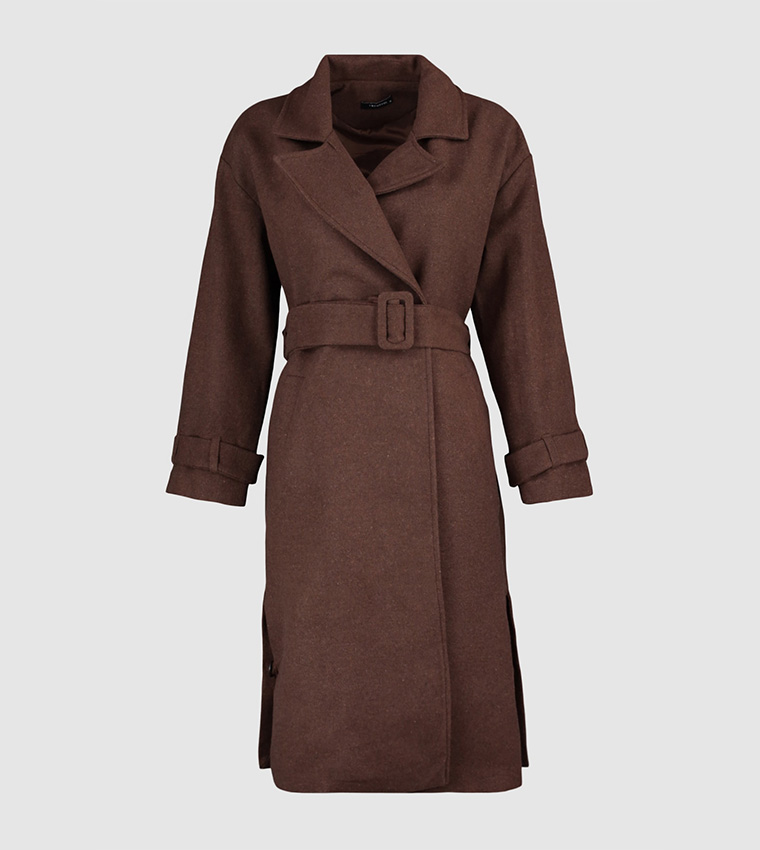 Oversized belted hotsell wool coat