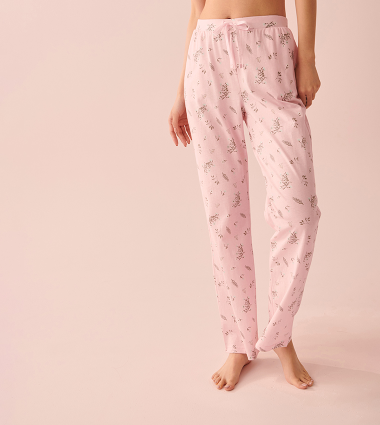 Cotton Drawstring Waist Pyjama Pants