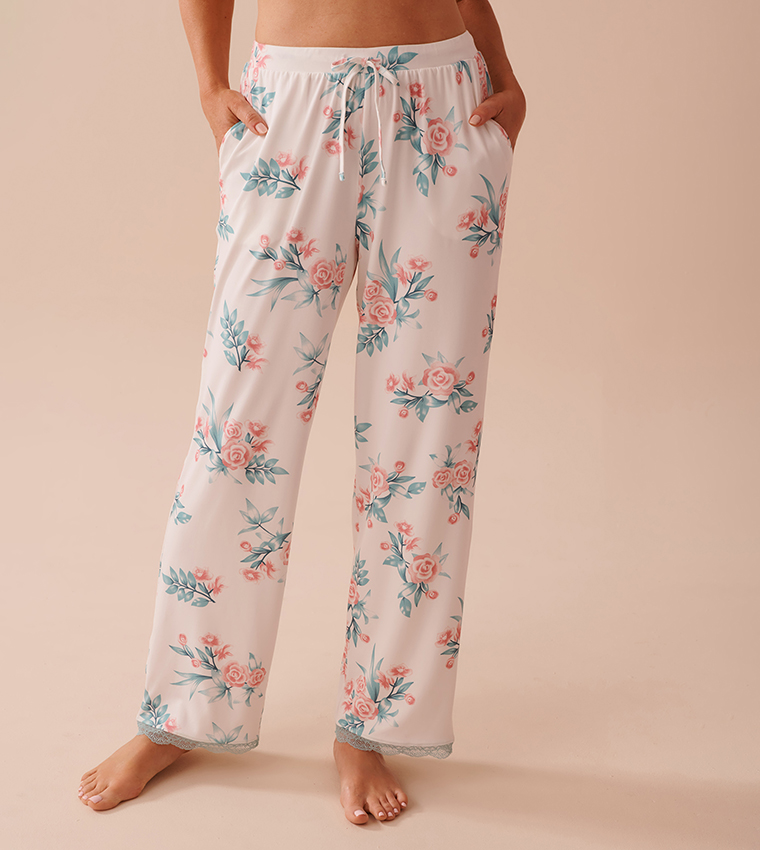 Rose Garden Print Super Soft Pajama Pants