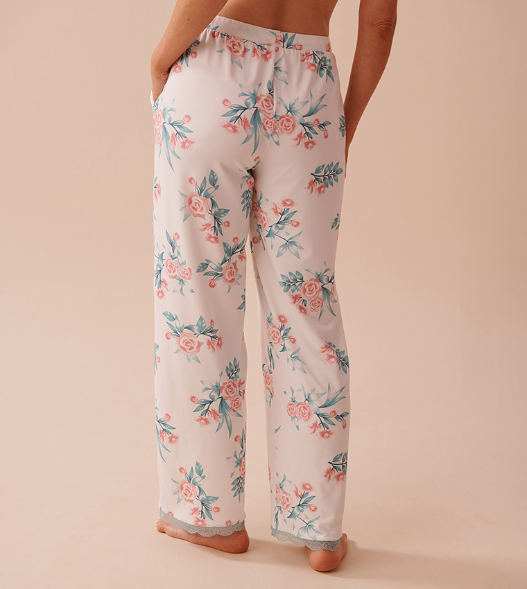 Rose Garden Print Super Soft Pajama Pants