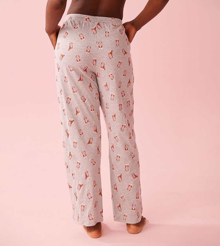 Dog Print Cotton Pyjama Pants