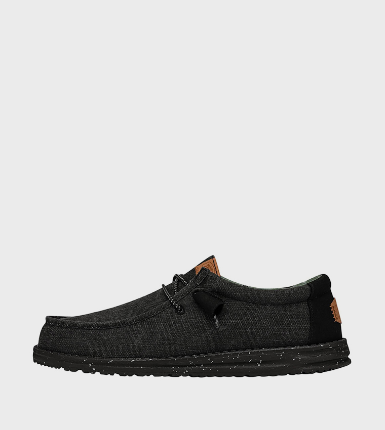 WALLY Washed Canvas Slip-On Shoes