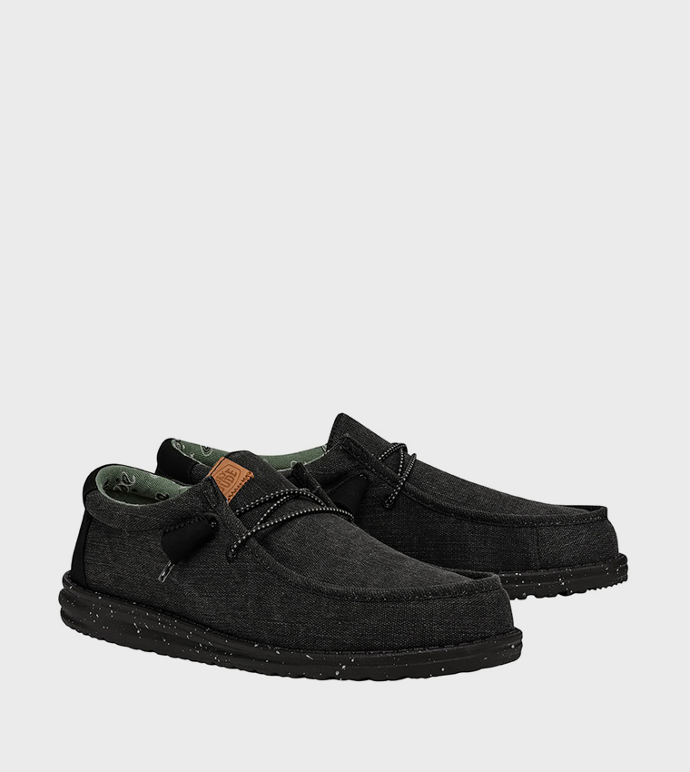 WALLY Washed Canvas Slip-On Shoes