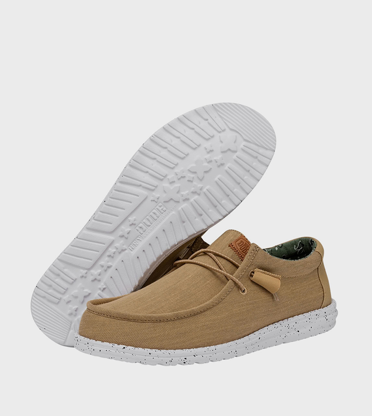 WALLY Washed Canvas Slip-On Shoes