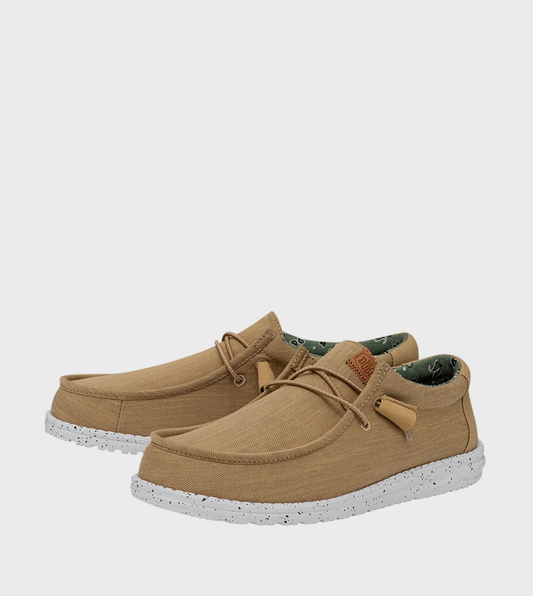 WALLY Washed Canvas Slip-On Shoes