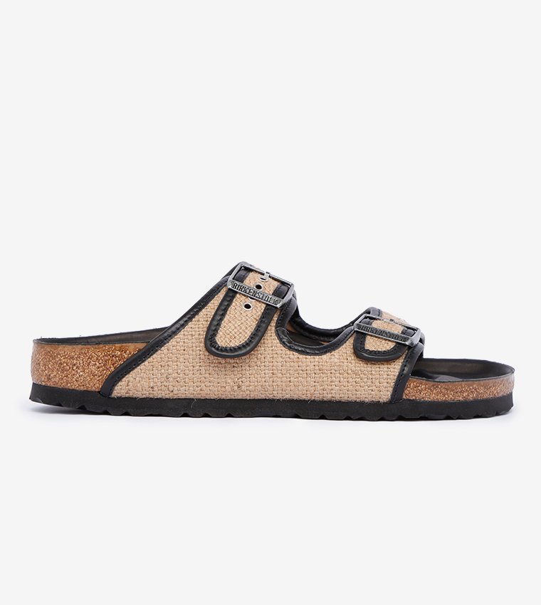 birkenstock jute and leather