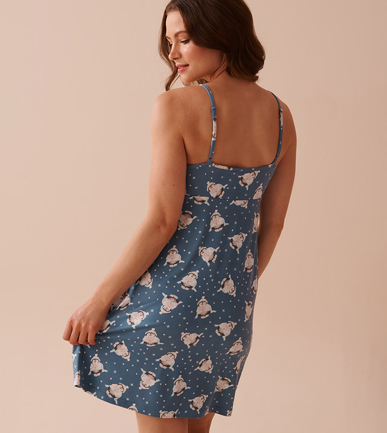 ثوب نوم منقوش 