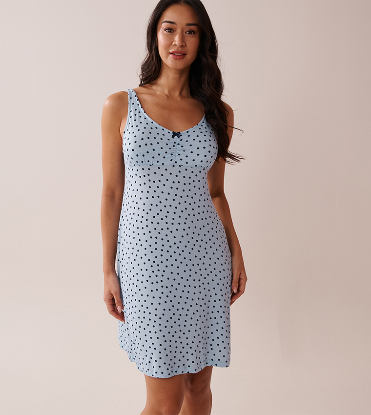 Polka Dot Soft Jersey Nightie