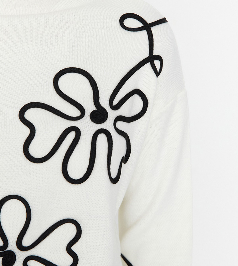 Stand Up Collar Knitwear Sweater