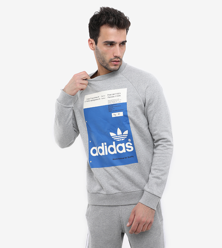 Adidas outfits grey sale