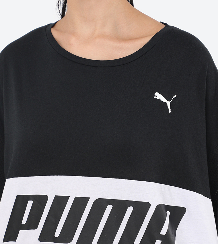 Buy Puma Modern Sports Boyfriend Tee Cotton Black In Black 6thStreet Kuwait