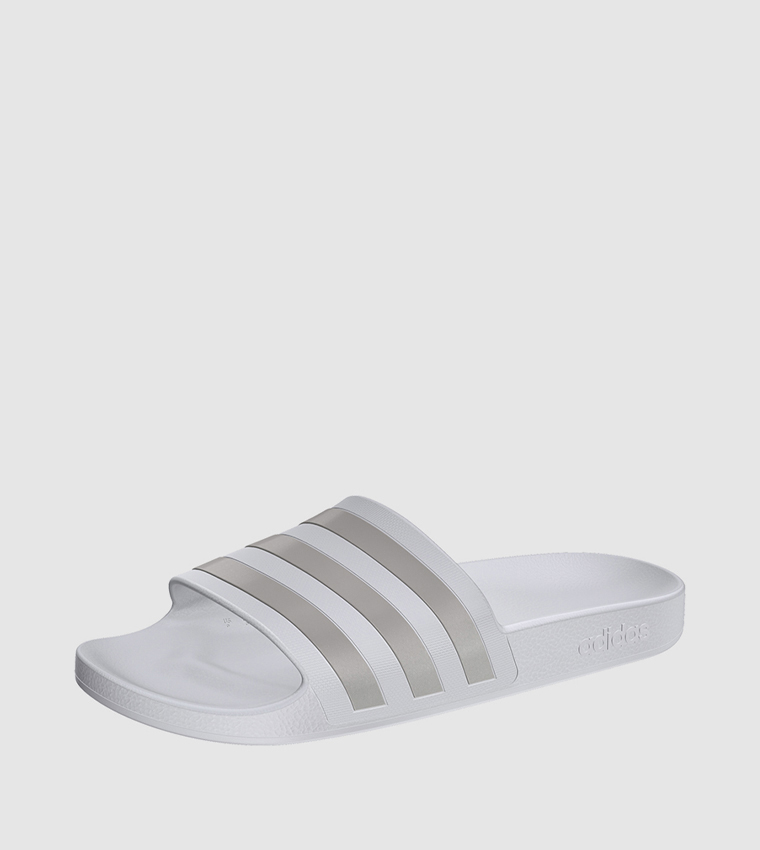 Striped Open Toe Slides
