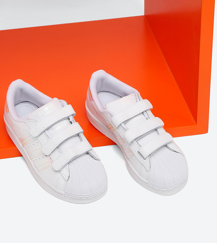 Adidas superstar on sale foundation shoes velcro