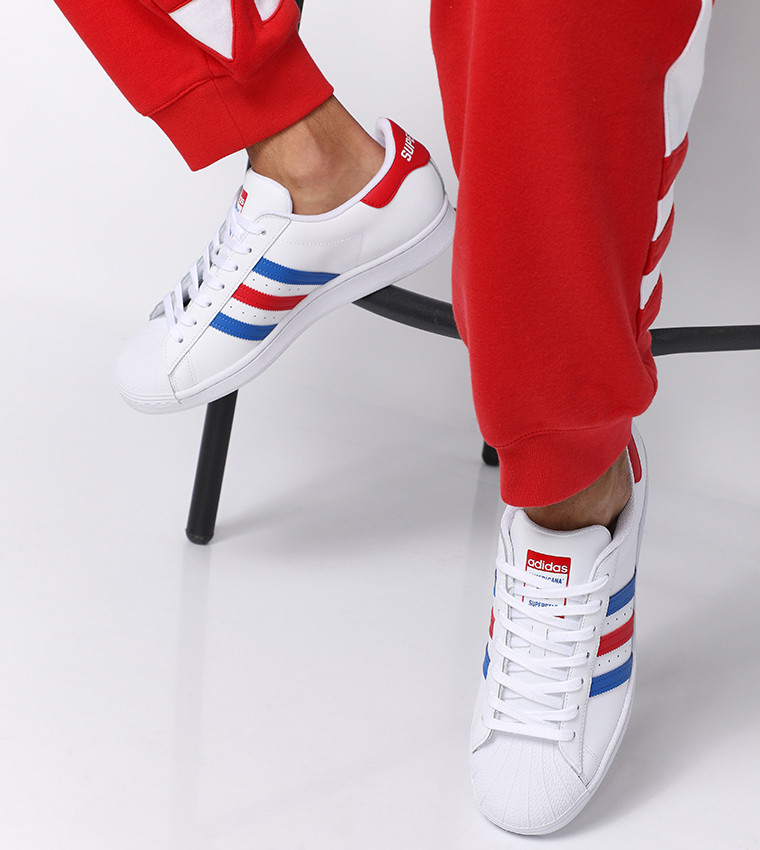Buy Adidas Originals Superstar Sneakers White/Blue/Team Colleg Red