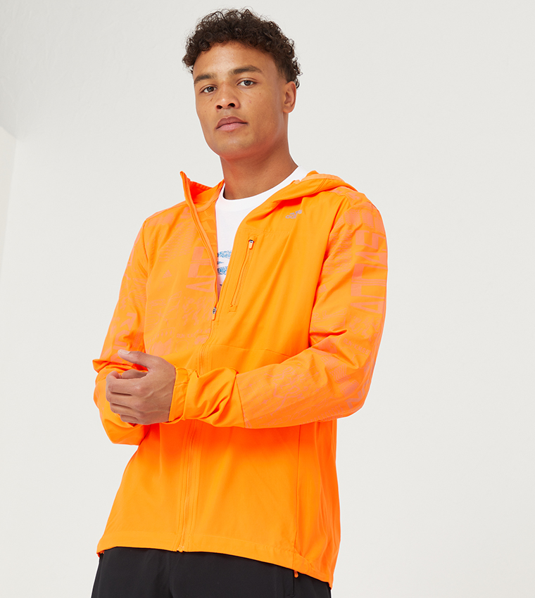 adidas own the run reflective jacket orange