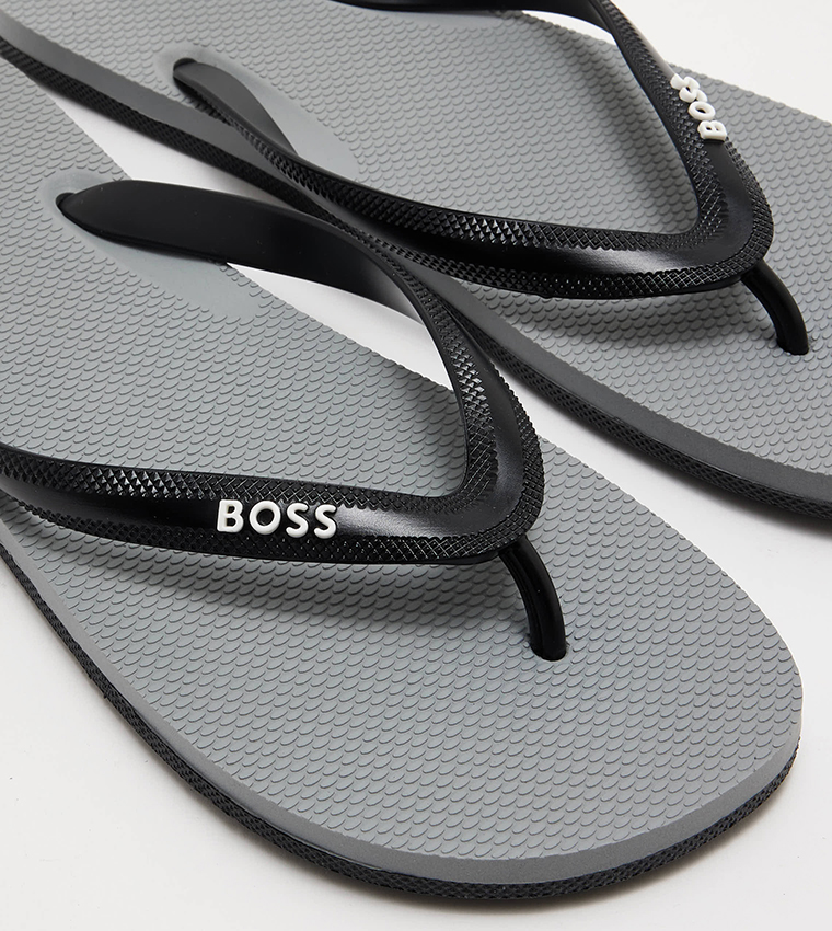 Boss flip flops mens best sale