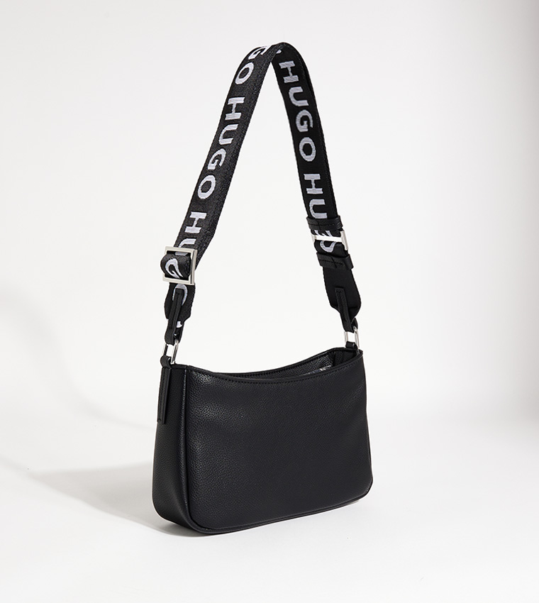 Buy HUGO Textured Logo Detail Convertible Crossbody Bag, In