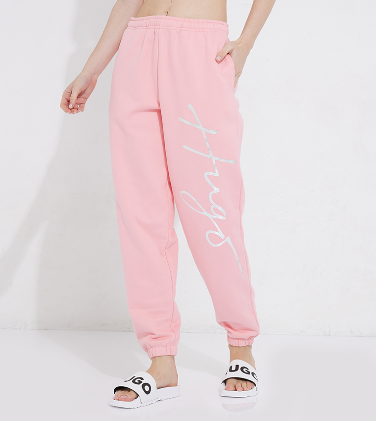 Pink jogger cheap pants womens