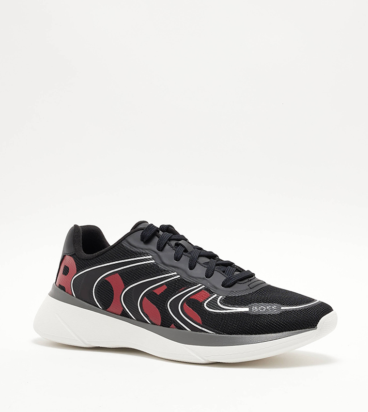 Buy BOSS Logo Detail Low Profile Training Shoes In Black 6thStreet Bahrain