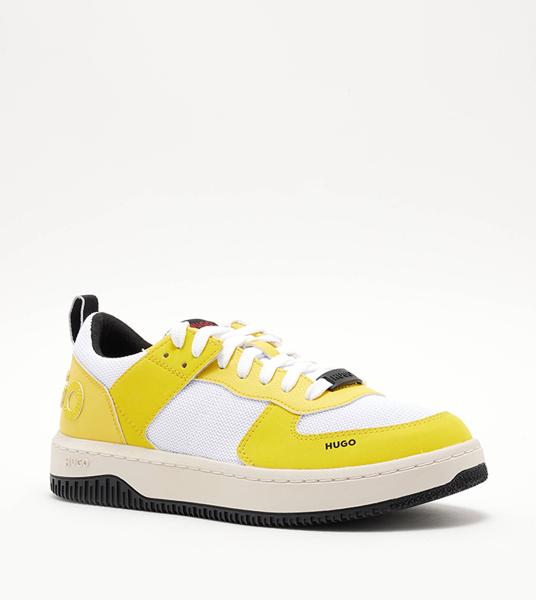 Color Block Lace-Up Sneakers