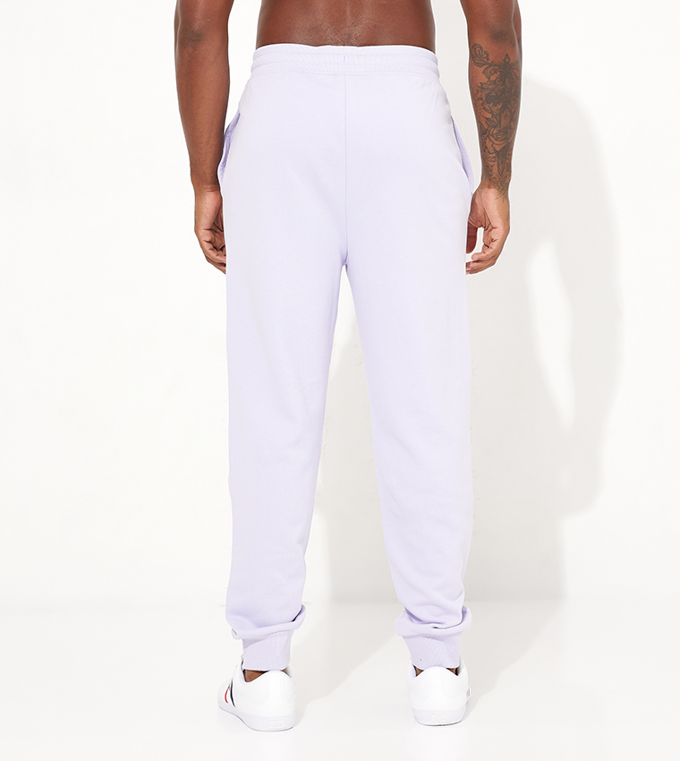 Logo Printed Mid Waist Joggers