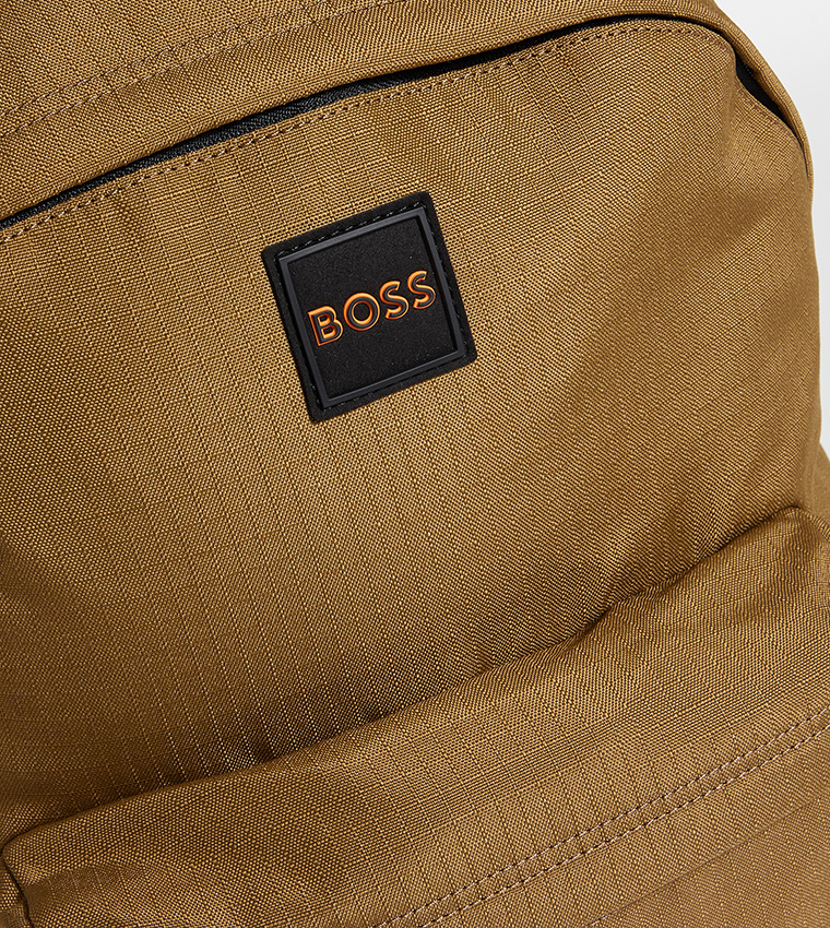 Logo Badge Zip Around Backpack