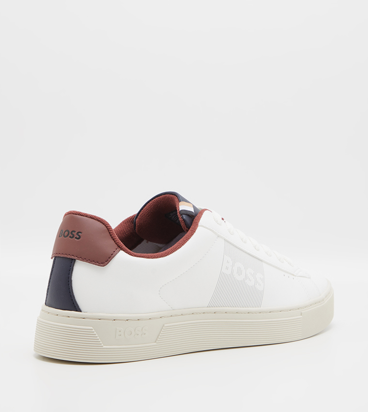 Buy Boss Rhys Tenn Lace Up Sneakers In White | 6thStreet UAE