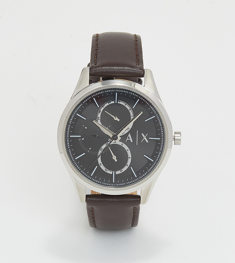 Dante Leather Strap Chronograph Watch