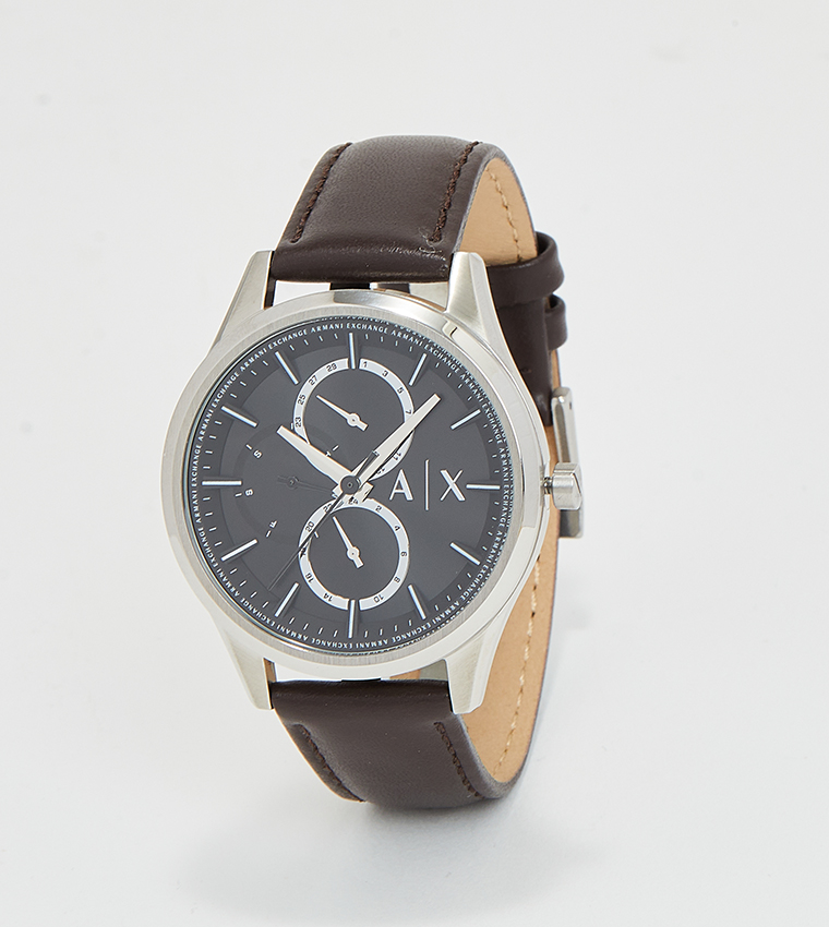 Dante Leather Strap Chronograph Watch