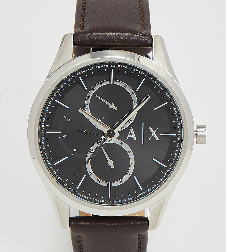 Dante Leather Strap Chronograph Watch