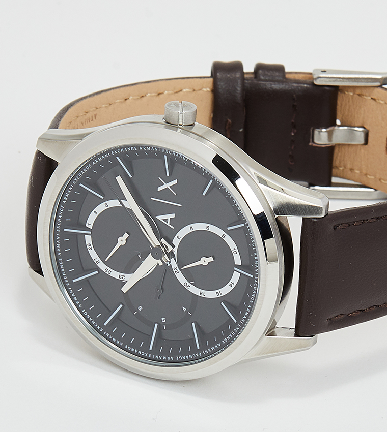 Dante Leather Strap Chronograph Watch