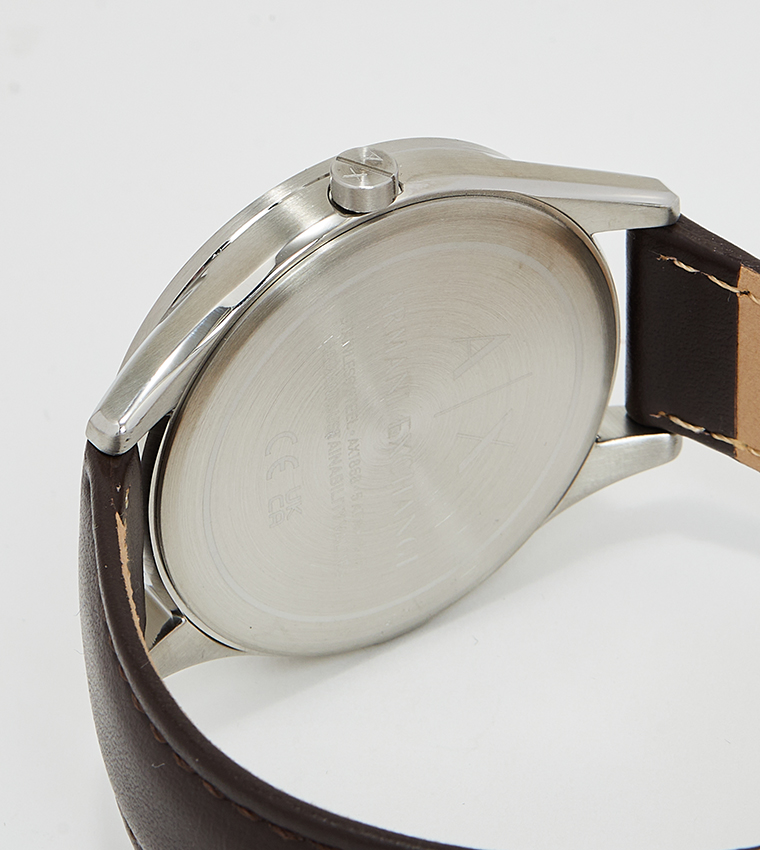 Dante Leather Strap Chronograph Watch