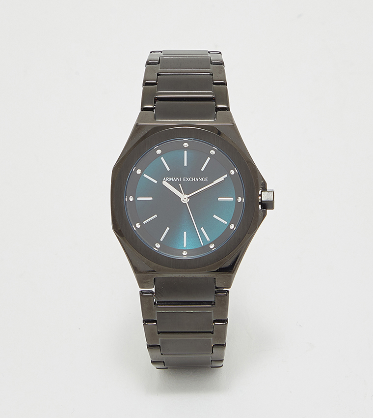ANDREA Stone Studded Analog Watch