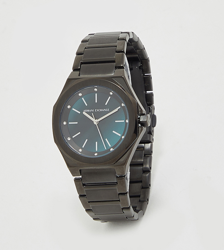 ANDREA Stone Studded Analog Watch
