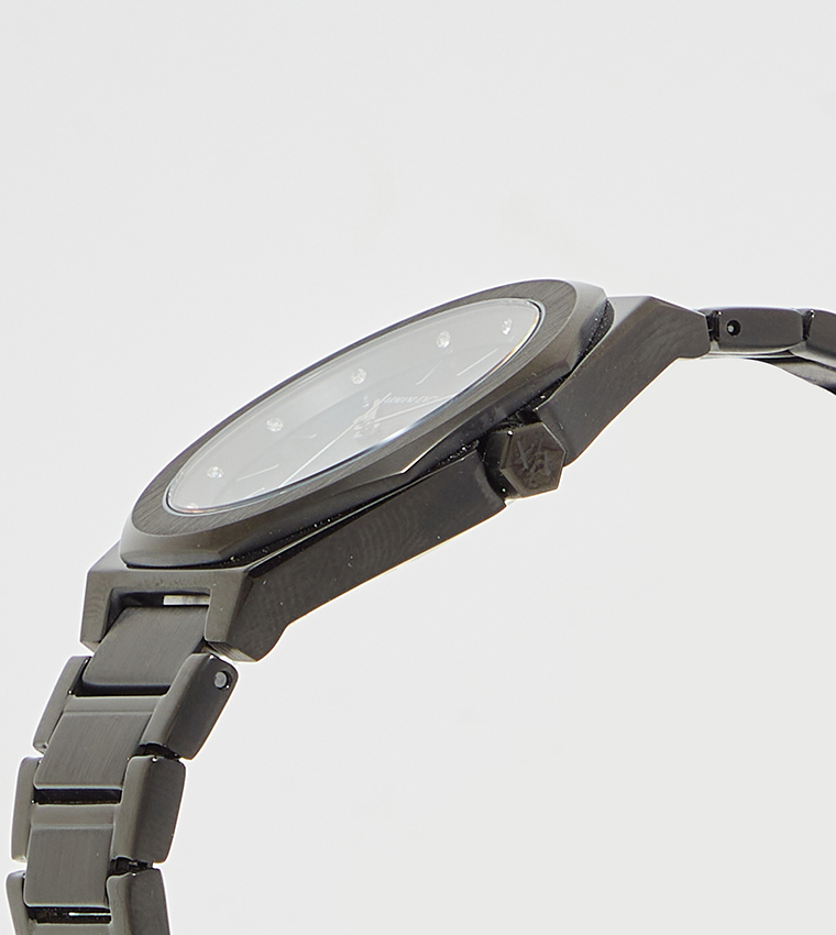 ANDREA Stone Studded Analog Watch