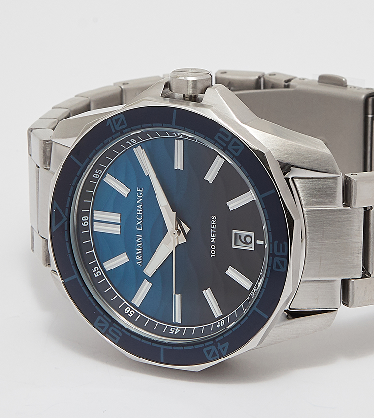 Spencer Blue Dial Stainless Steel Watch