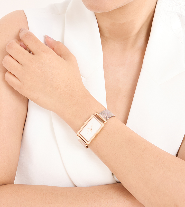 HAGEN White Dial Analog Watch