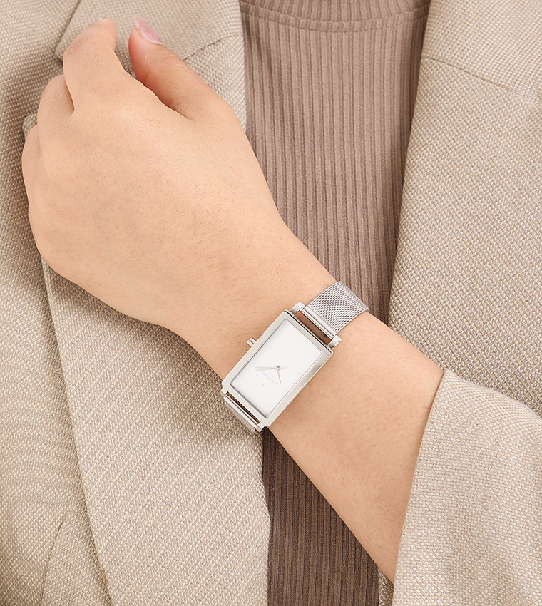 HAGEN White Dial Analog Watch