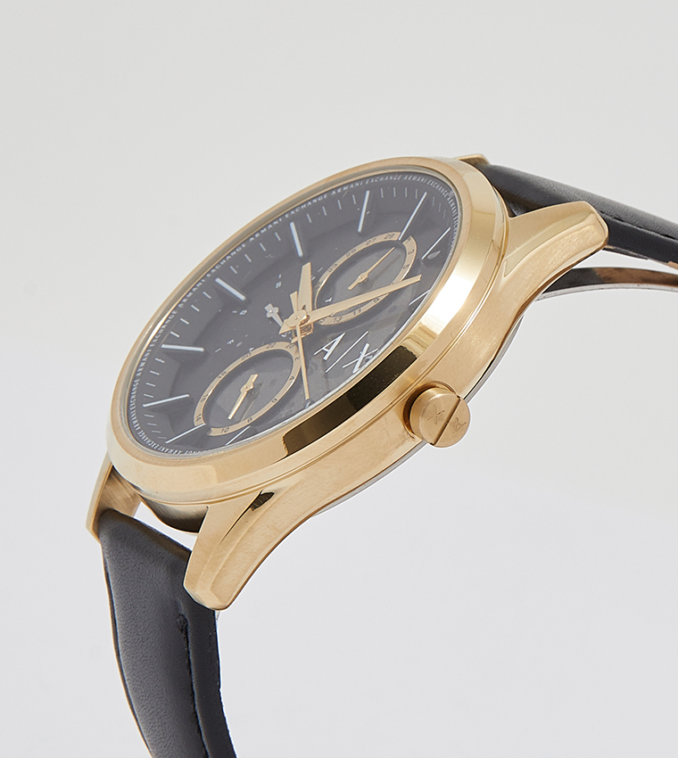 Dante Leather Strap Chronograph Watch