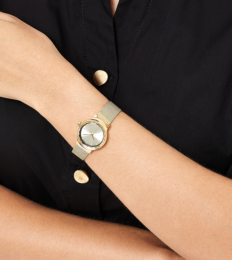 FREJA LILLE Gold Dial Analog Watch