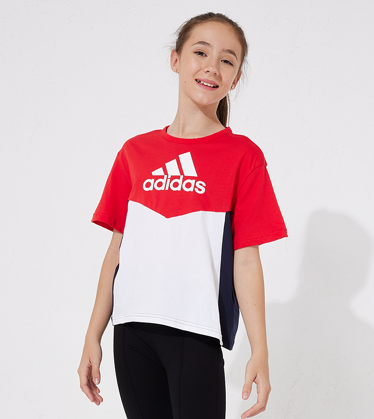 Buy Adidas Color Block Short Sleeves T Shirt In Multiple Colors 6thStreet UAE