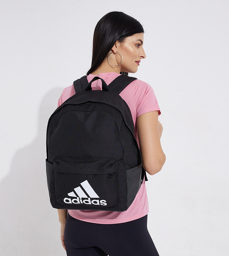Logo Detail Zippered Backpack