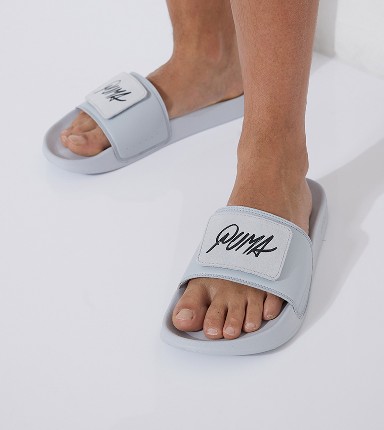 Puma grey sales sliders