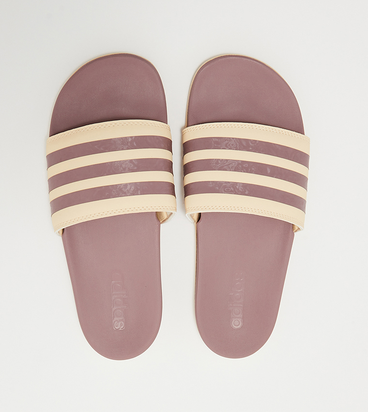 Buy Adidas ADILETTE COMFORT Color Block Strap Slides In Multiple