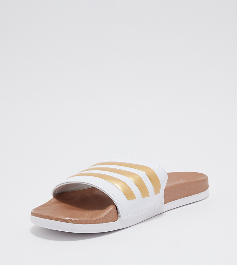 Tan adidas sales slides